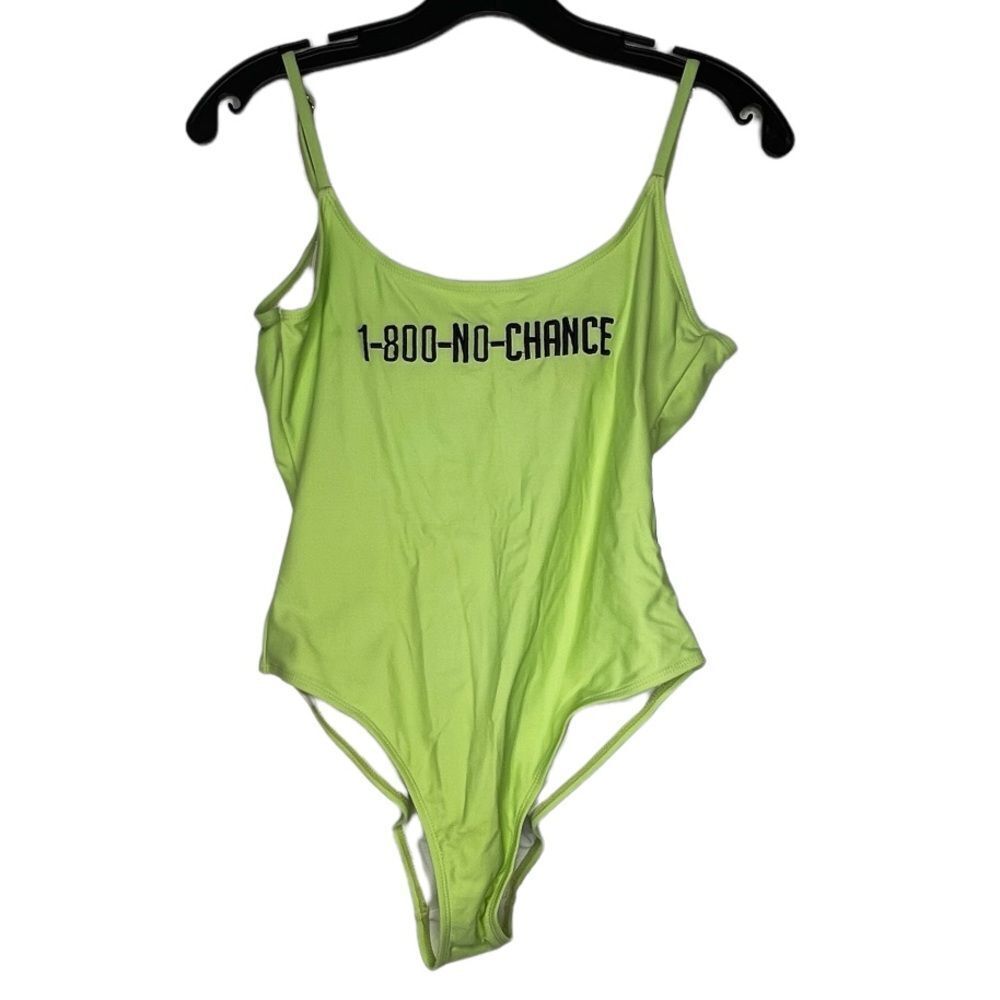 Missguided "1-800-NO-CHANCE" One‎ Piece Bathing Suit nwt